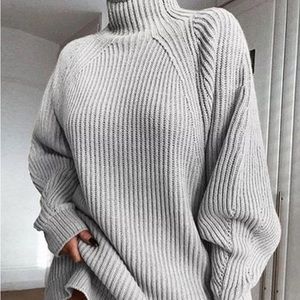 Beautiful oversized sweater dress! Wear with boots and a cute scarf!